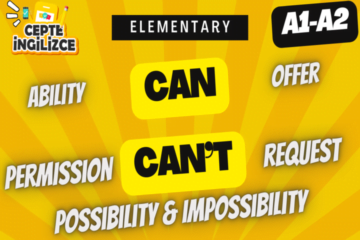 Can-Can't - ebilmek (A1-A2)