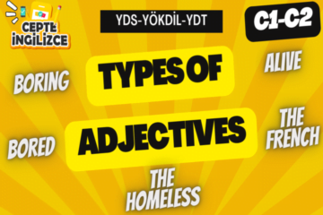 Types of Adjectives (YDS-YÖKDİL-YDT)